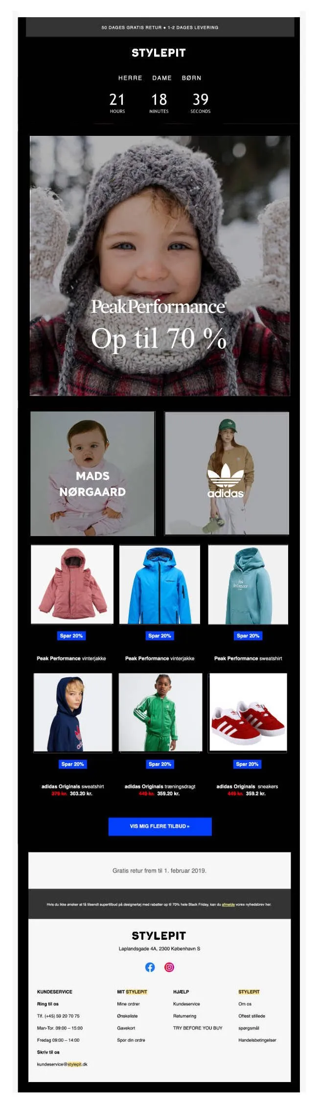 Stylepit-nyhedsbrev for Black Friday børnetøj