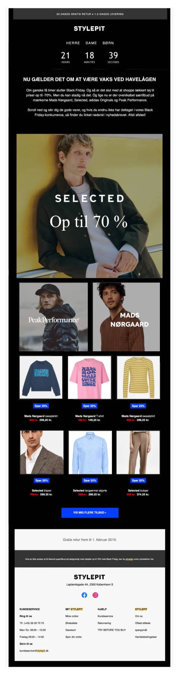 Stylepit-nyhedsbrev for Black Friday herretøj Stylepit-nyhedsbrev for Black Friday herretøj